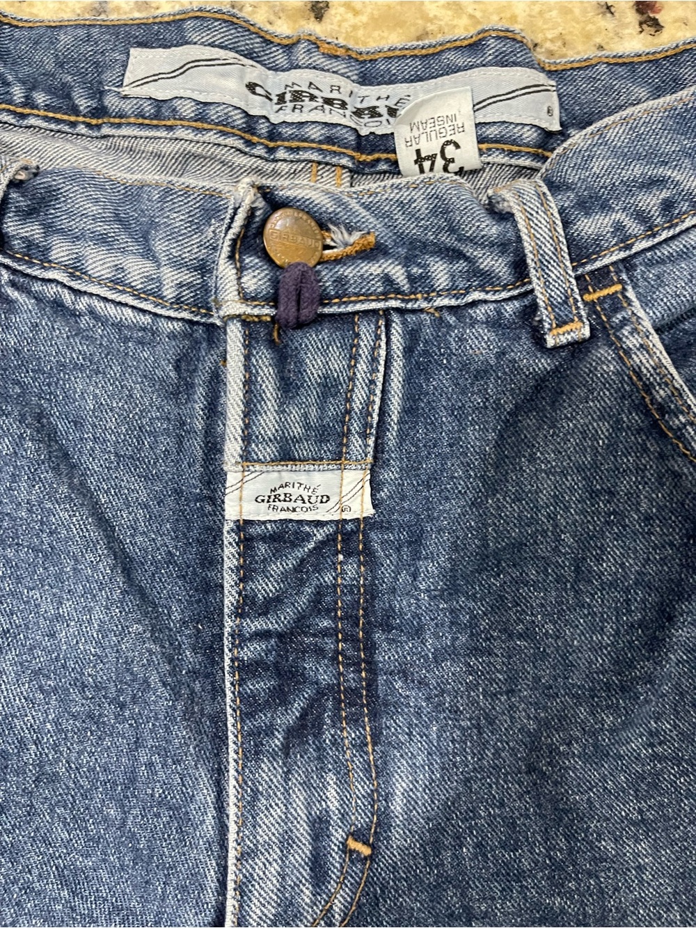 Marithe Francois Girbaud Vintage Relaxed Blue Denim Jeans